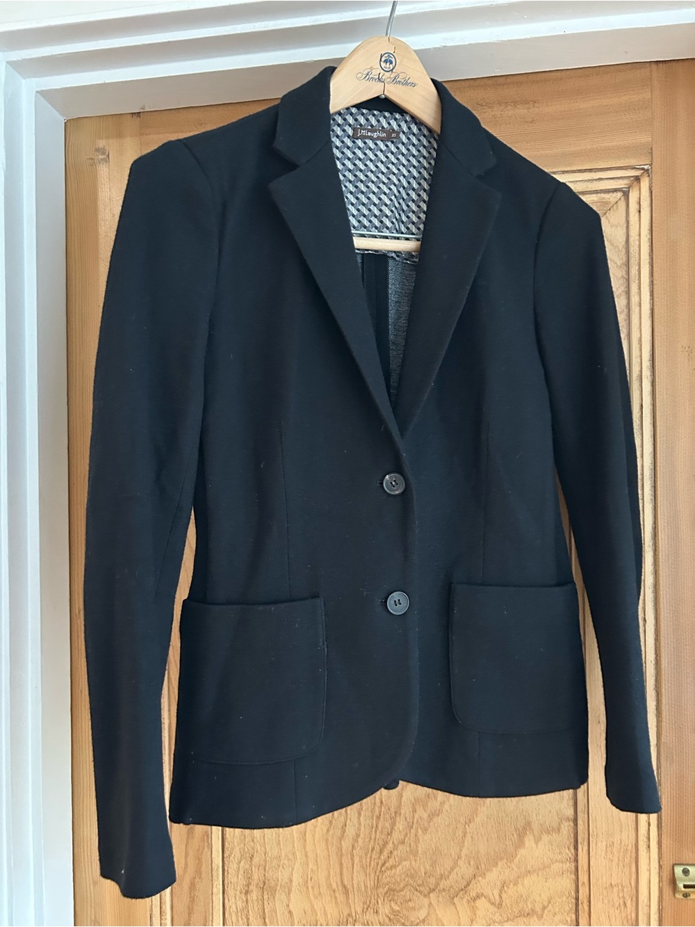 Classic Black Women's Blazer - Tailored Two-Button